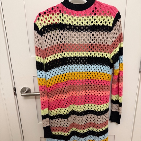 Multi color long length crochet cardigan! - Picture 2 of 3